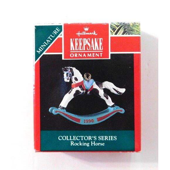 Hallmark Keepsake Miniature Ornament 1990 Rocking Horse Collectors Series - Picture 4 of 4